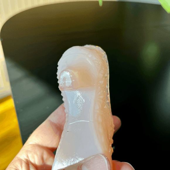 Boyd Crystal Art Glass Daisy Button Cat Slipper Pink Shoe B285 - Picture 7 of 8